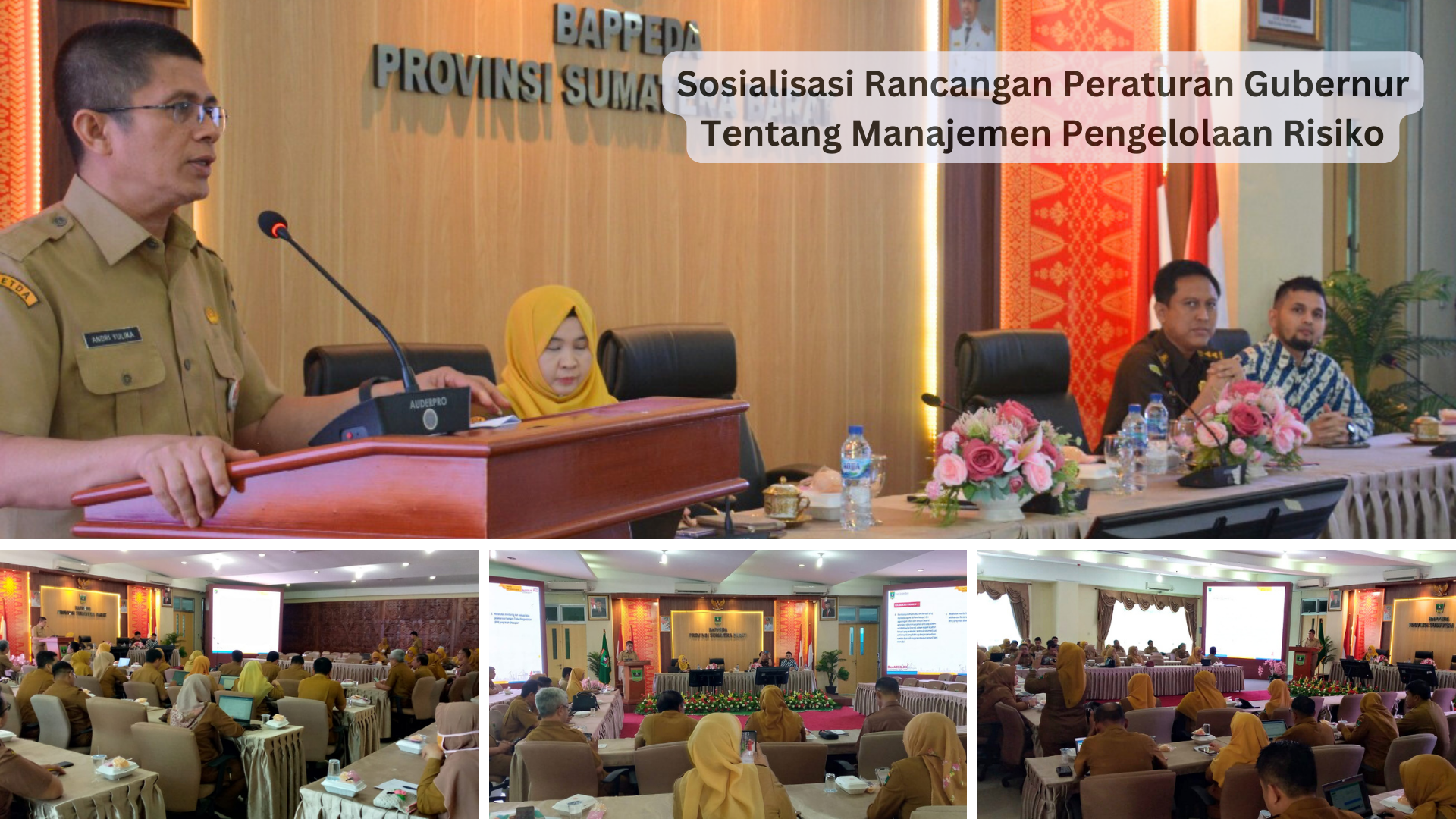 Sosialisasi Rancangan Peraturan Gubernur Tentang Manajemen Pengelolaan Risiko di lingkungan Pemerintahan Daerah